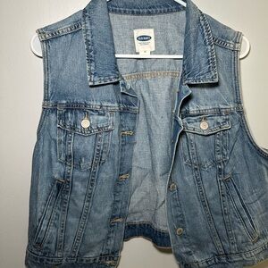 Old Navy Blue Denim Vest